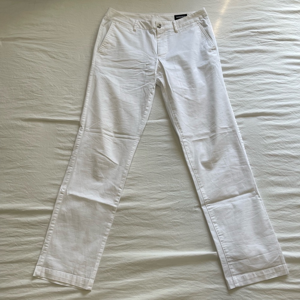 Bonobos White stretch washed chinos 30x32